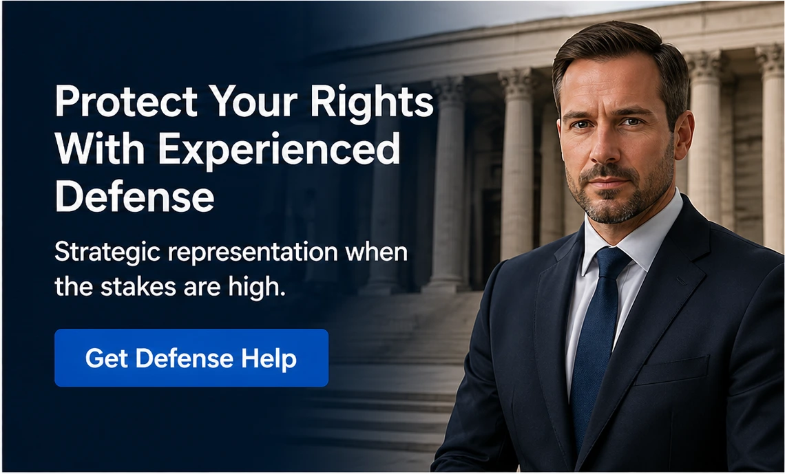 Premium plan law firm social media post example — Criminal Defense
