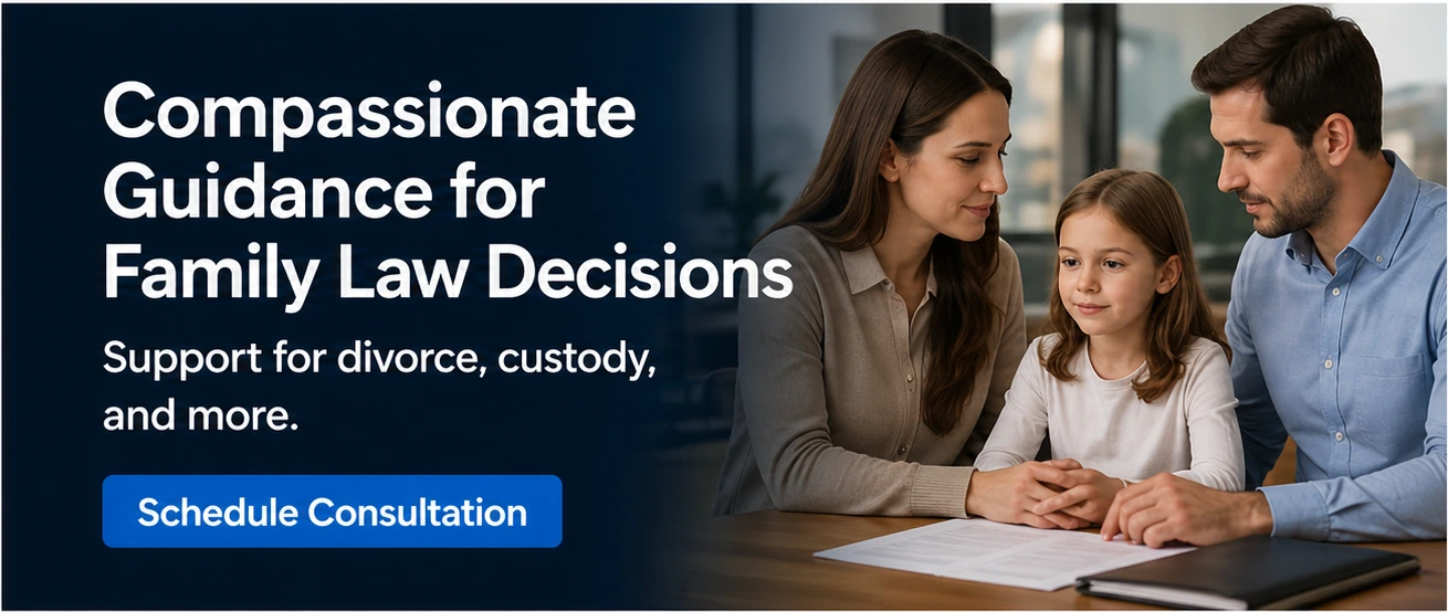 Premium plan law firm social media post example — Family Law