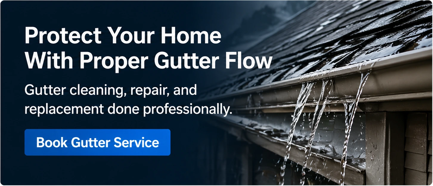 Premium plan roofing company social media post example — Gutter Services