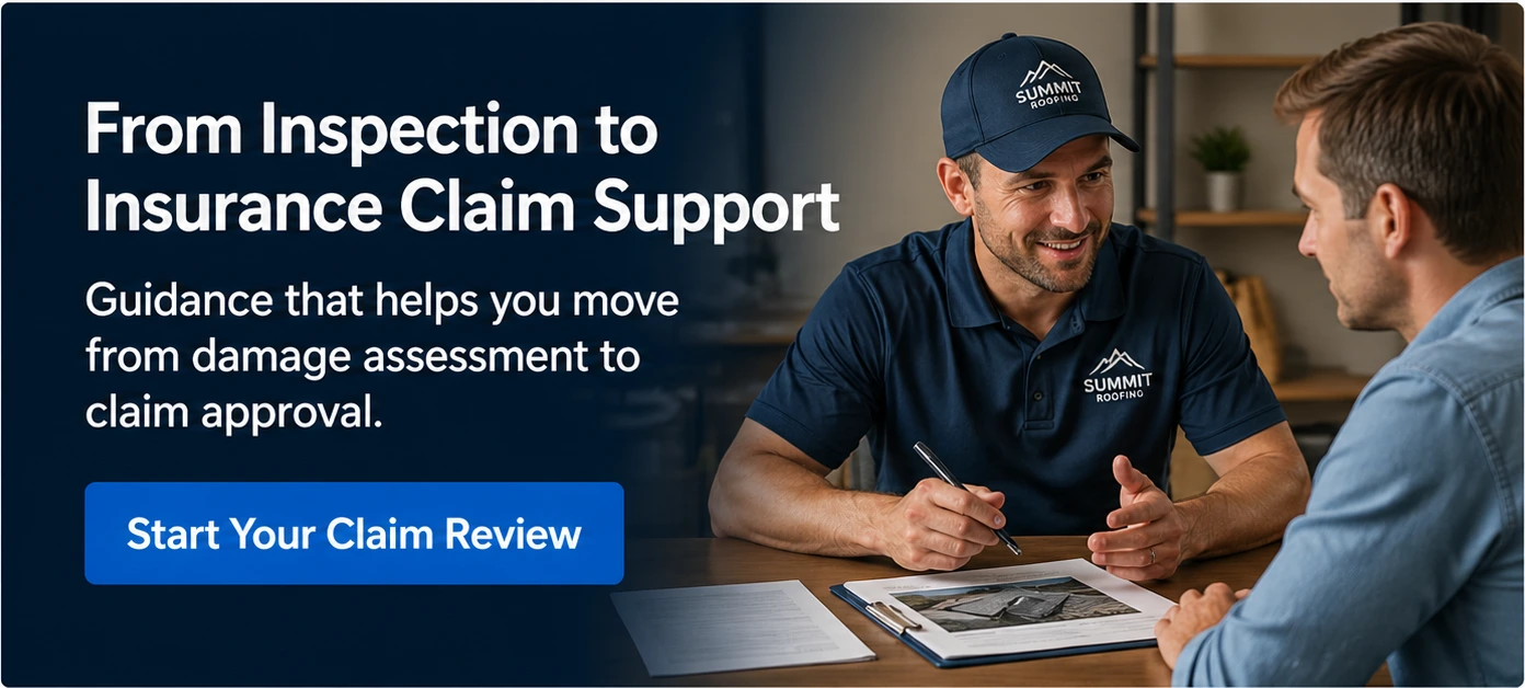 Premium plan roofing company social media post example — Insurance Claims Help
