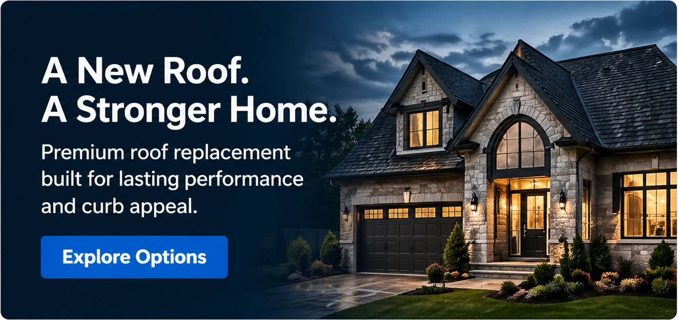 Premium plan roofing company social media post example — Roof Replacement